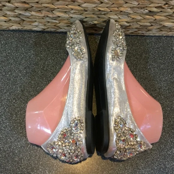 Elegant Silver Embellished Flats - Picture 13 of 16